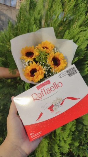 Kit Yellow Girassol + Raffaello