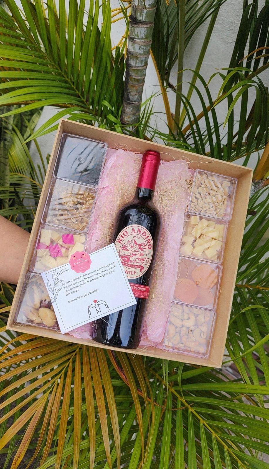 Box luxo Vinho + Petiscos